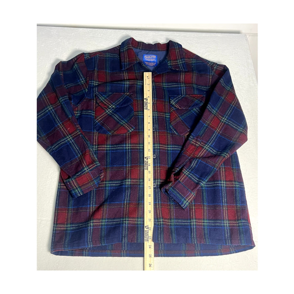 Pendleton Mens 100% Pure Virgin Wool Shirt Plaid Size XL - Picture 2 of 5